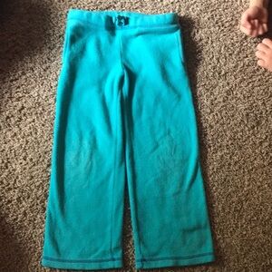 DanSkin Teal Fleece Soft Sweat Pants with Side Pockets